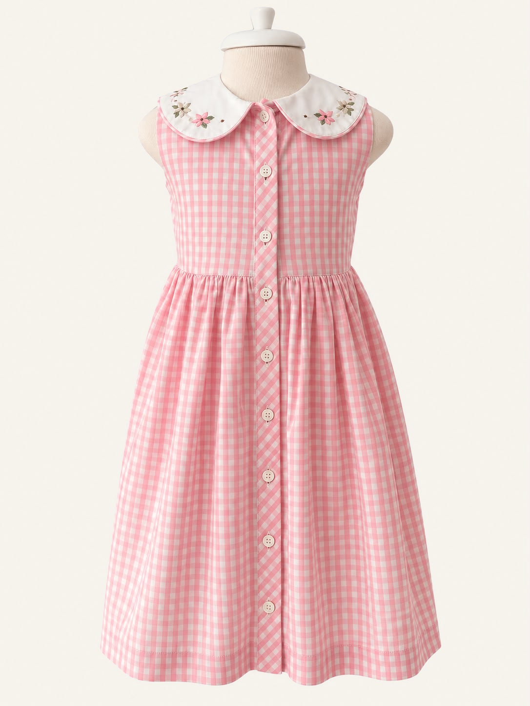 Vestido Xadrez — Rosa
