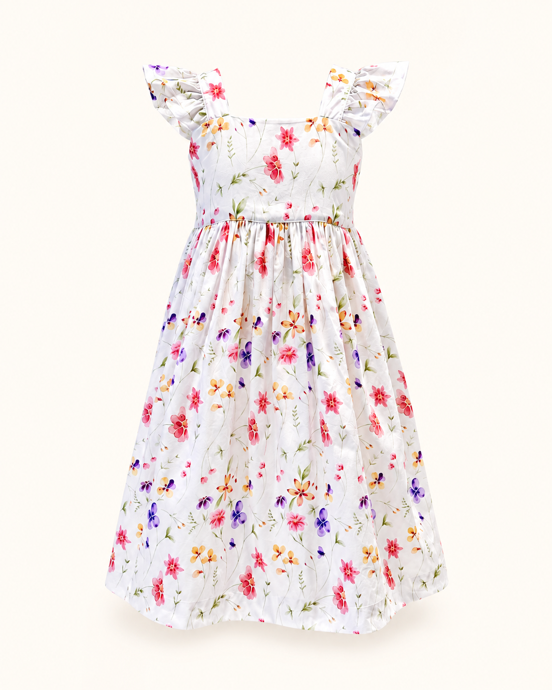 Vestido Algodão — Floral